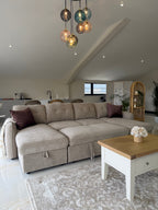 Moscow Sofabed Beige U Shape Corner