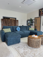 Moscow Sofabed Blue U Shape Corner