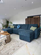Moscow Sofabed Blue U Shape Corner