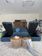 Moscow Sofabed Blue U Shape Corner