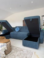 Moscow Sofabed Blue U Shape Corner