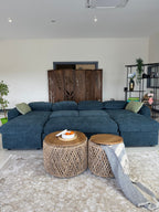 Moscow Sofabed Blue U Shape Corner