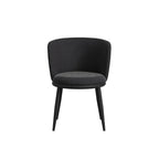 Rina Black Dining Table with 4 Nova Black Chairs