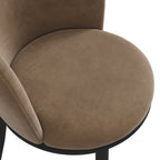 Rina Black Dining Table with 6 Nova Mole Chairs