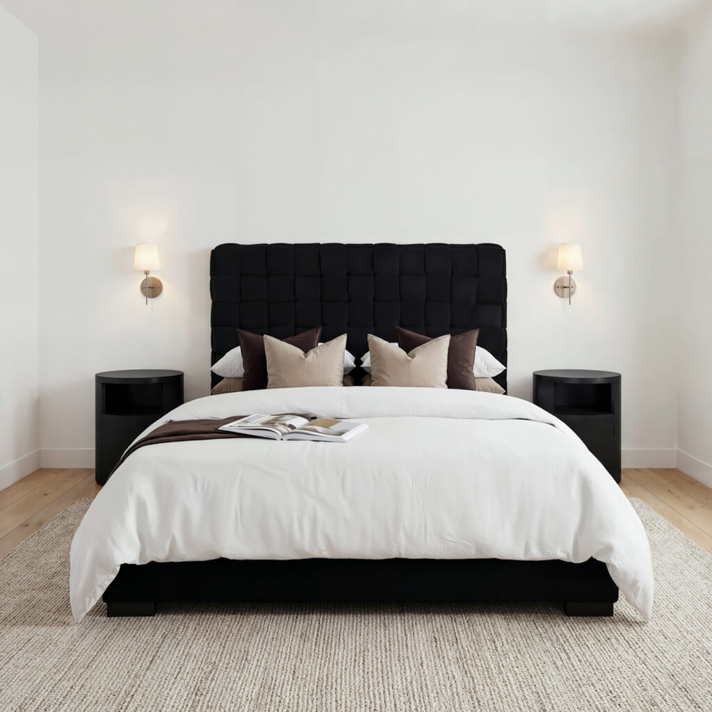 Pasadena Black Kingsize Bed