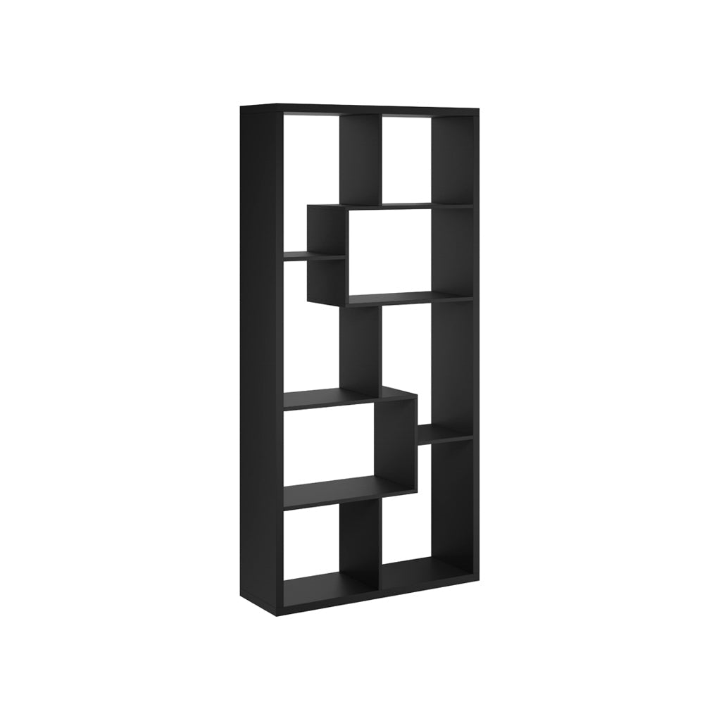 Abstract Large Black Shelving Unit