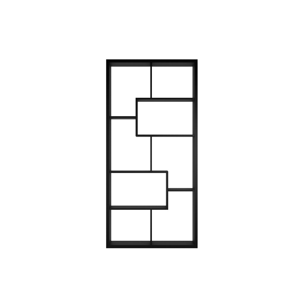 Abstract Large Black Shelving Unit