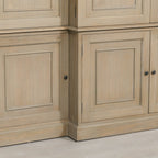 Large Wooden Triple Breakfront TV Cabinet