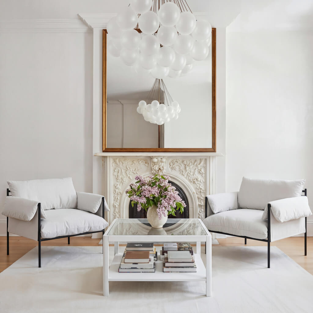 Ray Large White Coffee Table