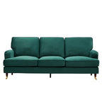 Olivia 3 Seater Sofa in Forest Green Velvet by Harry Christian Home