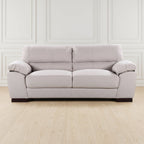 Sand woven fabric 3 seater sofa