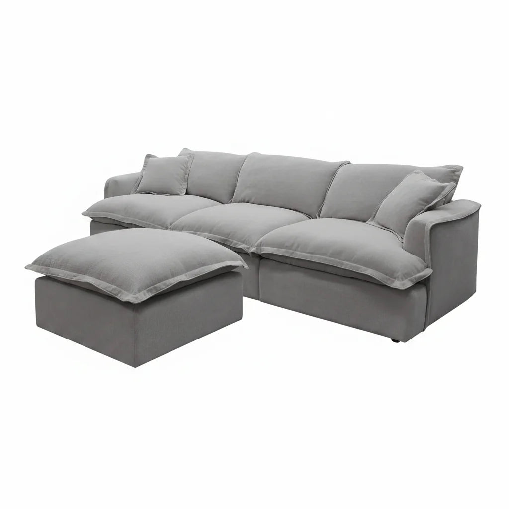 Santa Barbara Modular Feather FILLED Sofa Grey