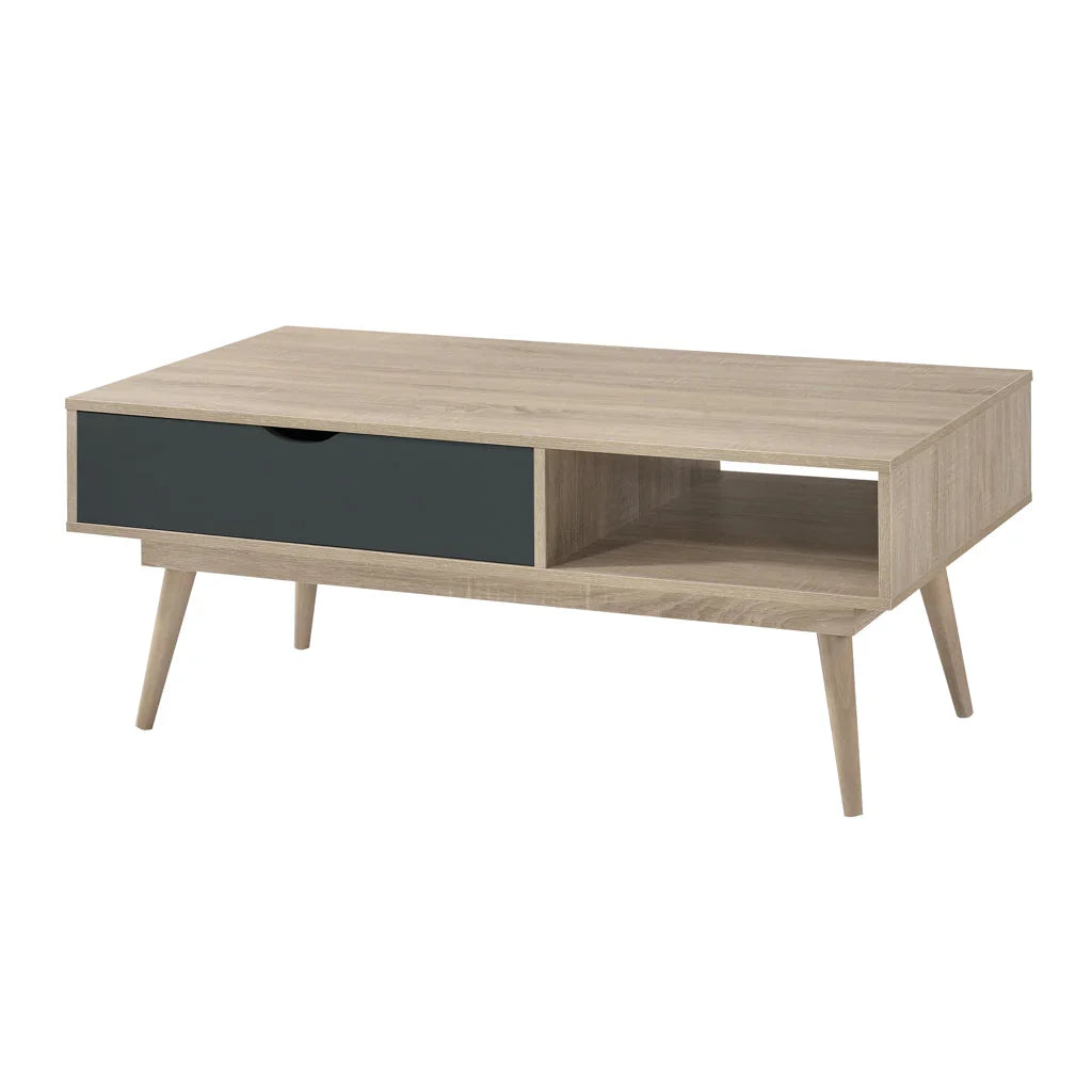 Grey Oak and White Living Room Furniture Set