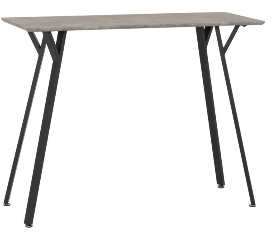 Concrete Effect Bar Table and Two Stools Set