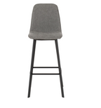 Concrete Effect Bar Table and Two Stools Set