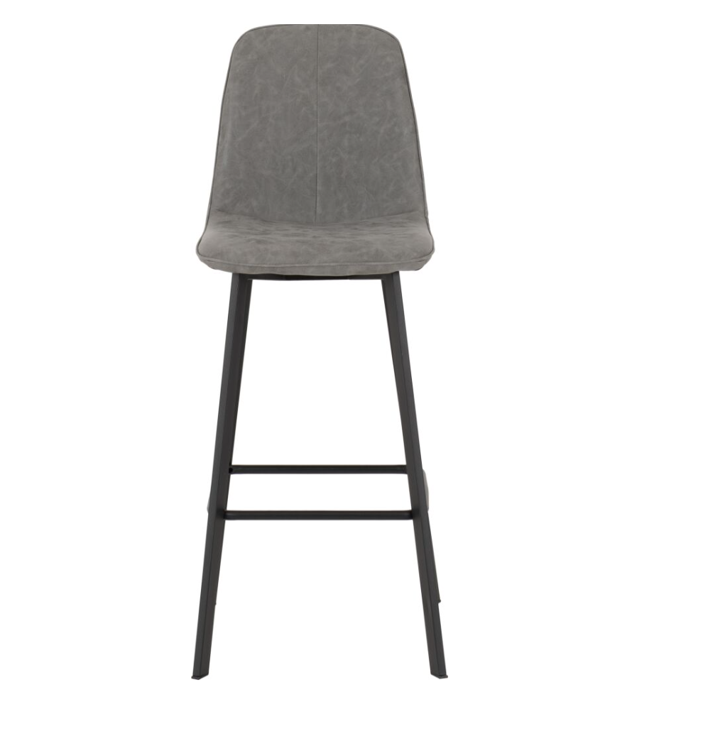 Concrete Effect Bar Table and Two Stools Set