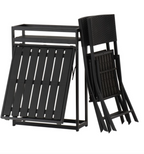 Foldaway Two Seats Plus Table Outdoor Garden Furniture Set