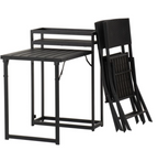 Foldaway Two Seats Plus Table Outdoor Garden Furniture Set