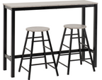 Breakfast Bar and Stools Set