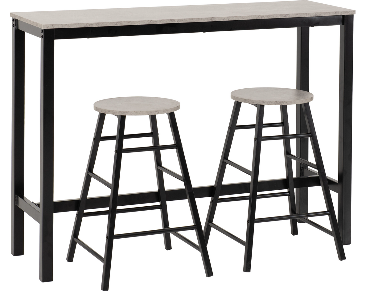 Breakfast Bar and Stools Set