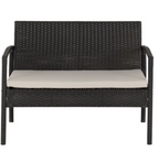 Cedar 4 Piece Garden Set in Black