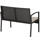 Cedar 4 Piece Garden Set in Black