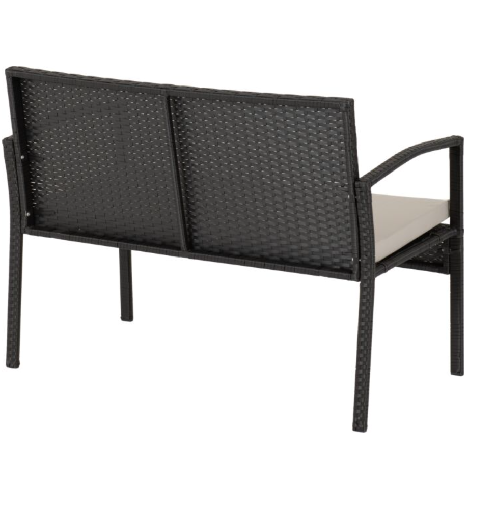 Cedar 4 Piece Garden Set in Black