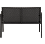 Cedar 4 Piece Garden Set in Black