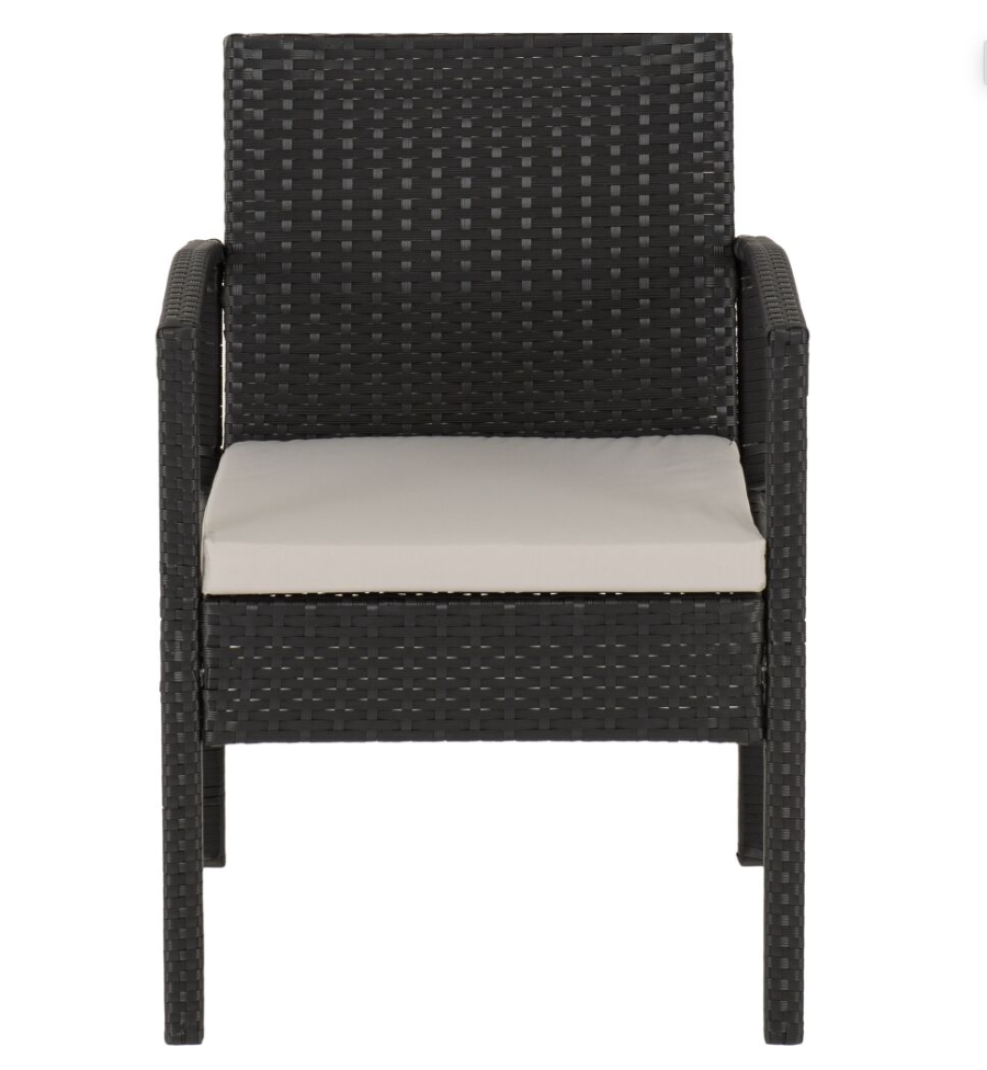 Cedar 4 Piece Garden Set in Black
