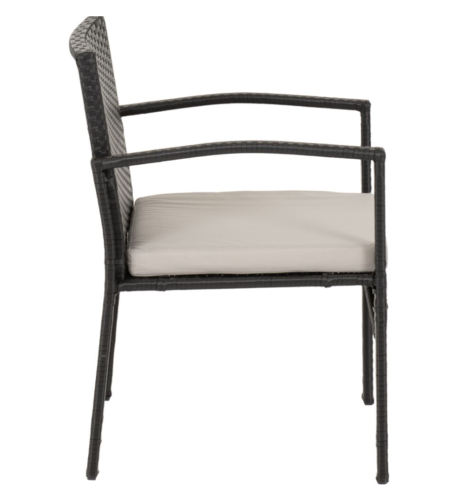 Cedar 4 Piece Garden Set in Black