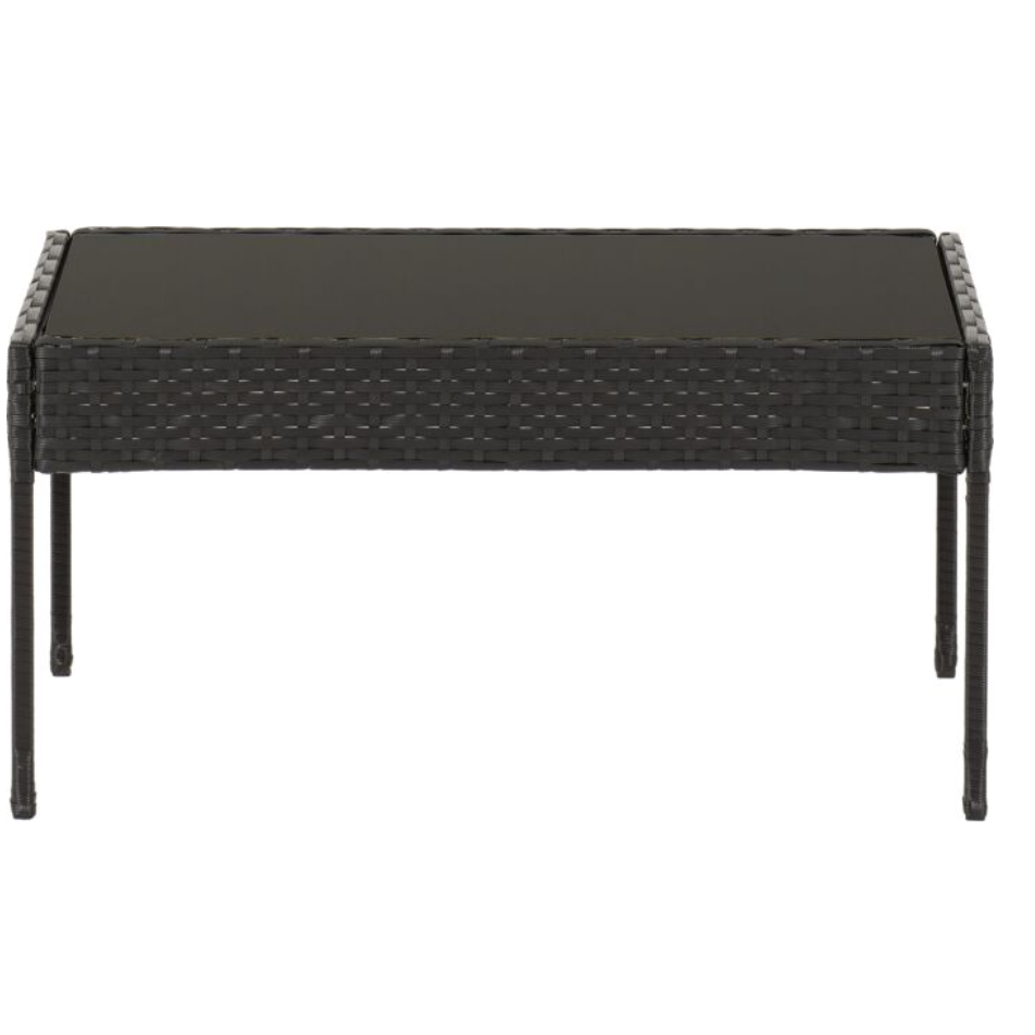 Cedar 4 Piece Garden Set in Black