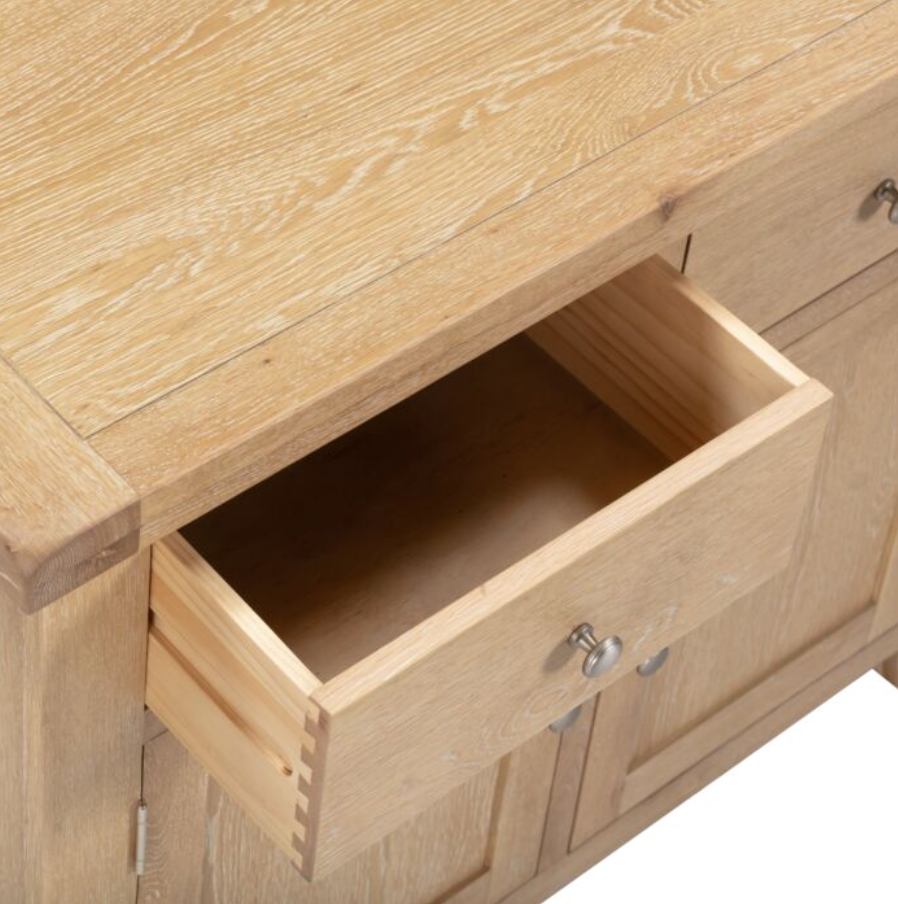 4 Piece Oak Living Room Furniture Set