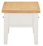 Windsor 2 Drawer Coffee Table - Ivory/Oak