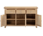 Windsor 3 Door 3 Drawer Sideboard - Natural Oak