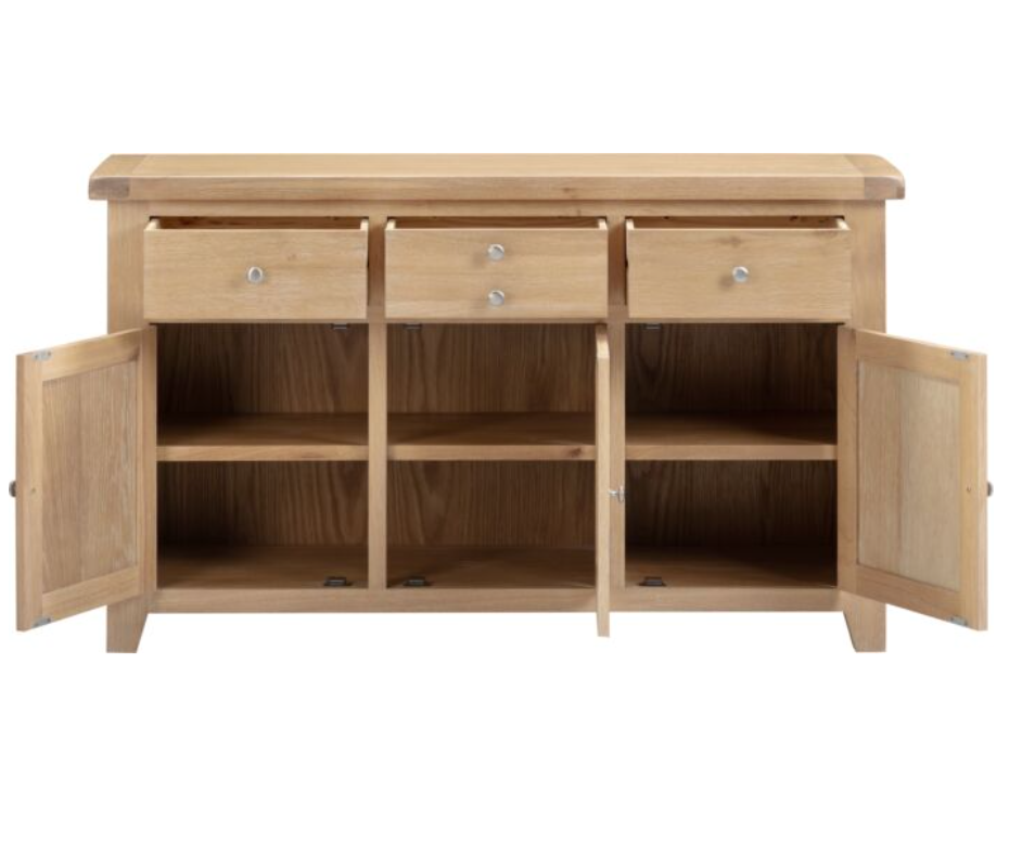 4 Piece Oak Living Room Furniture Set
