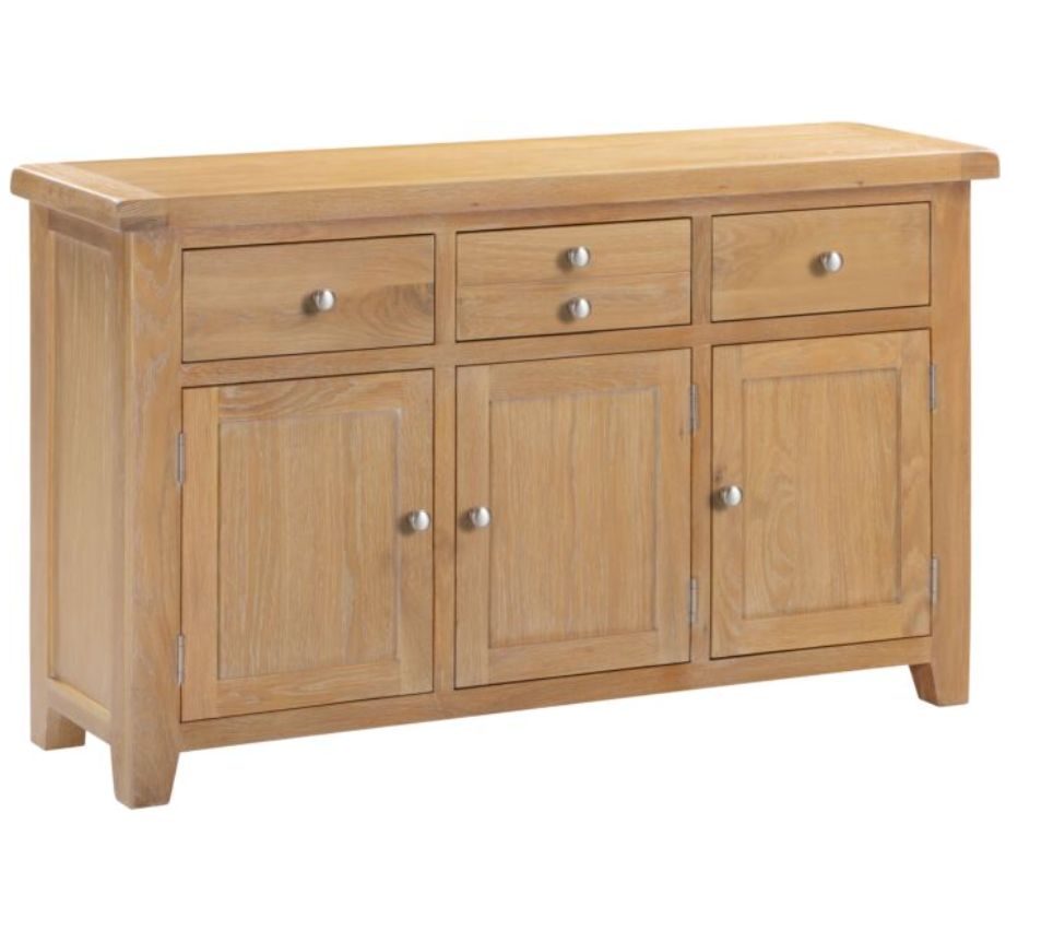 4 Piece Oak Living Room Furniture Set