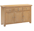 4 Piece Oak Living Room Furniture Set
