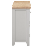 Windsor 3 Door 3 Drawer Sideboard - Pebble Grey/Oak