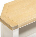Windsor Corner TV Unit - Ivory/Oak