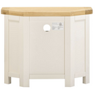 Windsor Corner TV Unit - Ivory/Oak