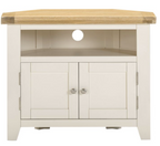 Windsor Corner TV Unit - Ivory/Oak