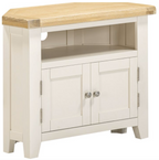 Windsor Corner TV Unit - Ivory/Oak