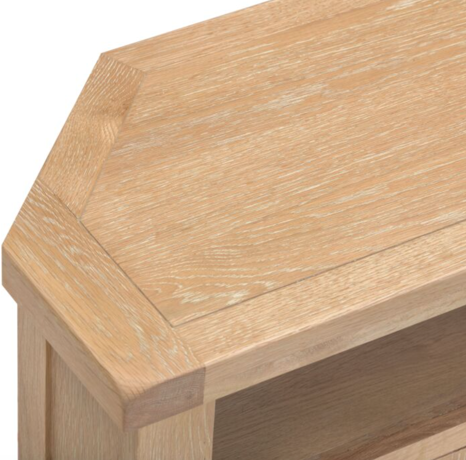 Windsor Corner TV Unit - Natural Oak