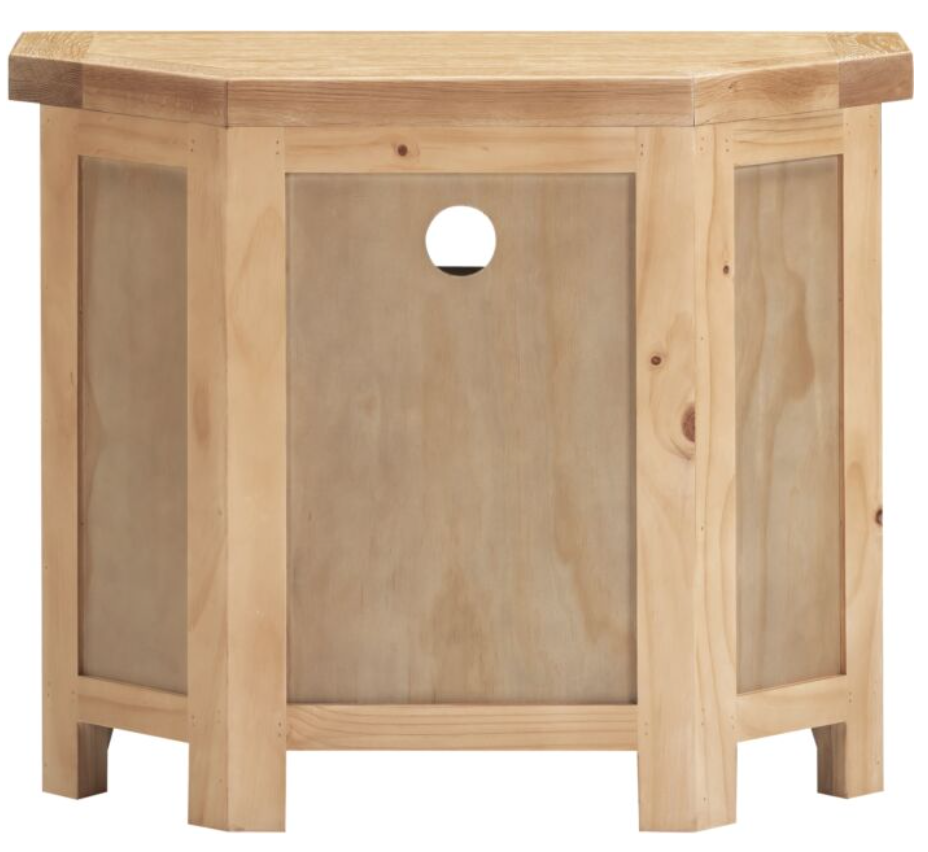 Windsor Corner TV Unit - Natural Oak
