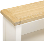 Windsor Low Bookcase - Ivory/Oak
