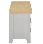 Windsor Straight TV Unit - Pebble Grey/Oak