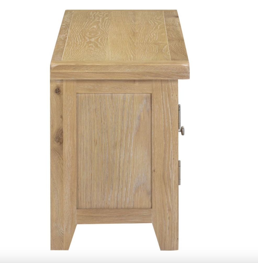 Windsor Straight TV Unit - Natural Oak