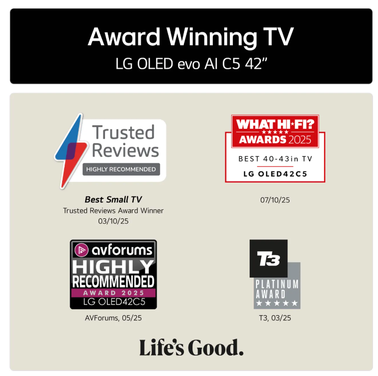 LG C55LA 42" 4K Ultra HD OLED Smart TV - OLED42C55LA