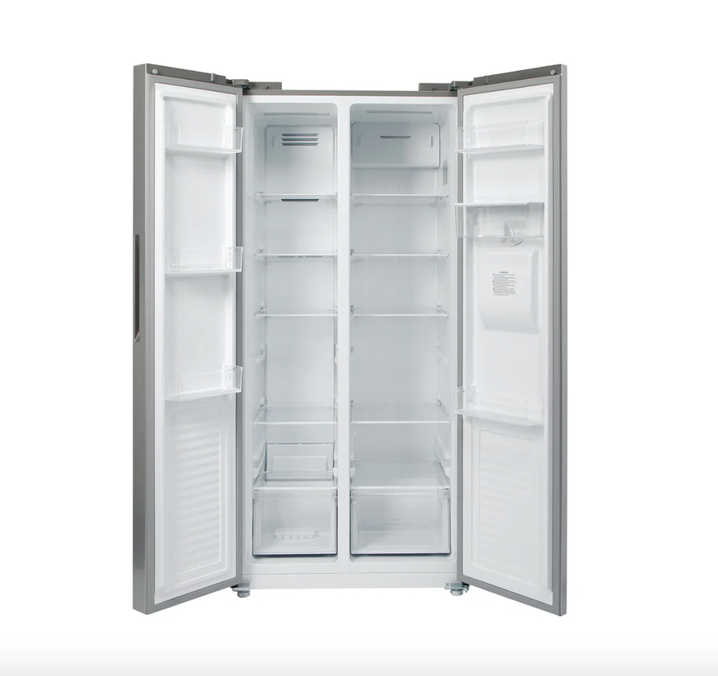 430L American Style Fridge Freezer in Silver