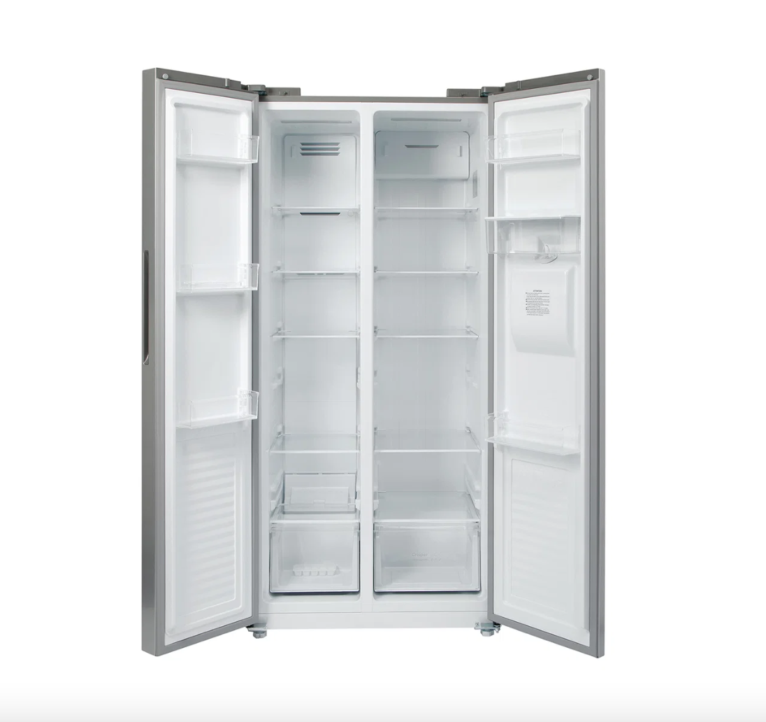 430L American Style Fridge Freezer in Silver